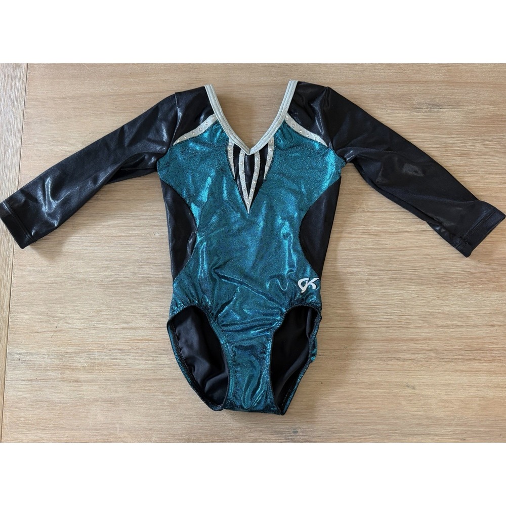 GK Elite competition Team Foil gymnastics leotard CLChild Large